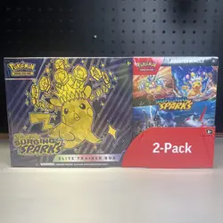 Pokemon Surging Sparks ETB + Booster Bundle Costco 2-pack Sealed - Image 1