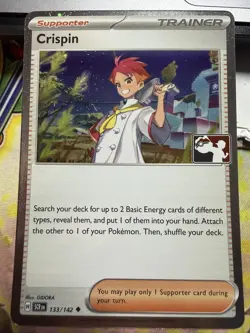 Crispin 133/142 NM Cosmos Holo Pokemon Play Prize Pack Series 7 - Image 1