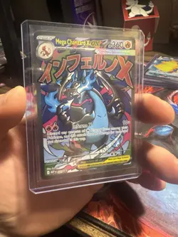 Pokemon TCG Mega Charizard x Ex 023 Ultra Rare Full Art Black Star Promo - Image 1