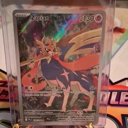 Pokemon TCG Zacian 100/094 Phantasmal Flames IR Holo Illustration Rare - Image 1