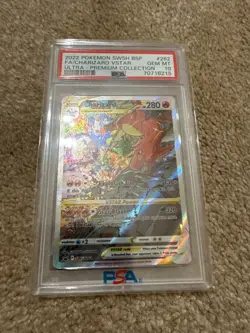 2022 POKEMON SWSH BLACK STAR PROMO #262 FULL ART/CHARIZARD VSTAR PSA 10 - Image 1