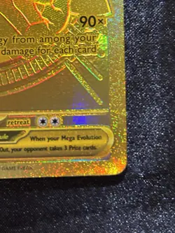 Pokemon TCG Mega Charizard X EX 130/094 PFL: Gold Hyper Rare - Image 5