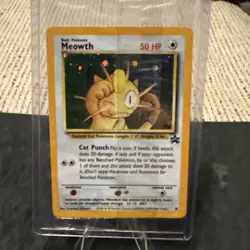 Pokemon TCG Meowth Holo Swirl Black Star Promo #10 Gameboy, Factory Sealed - Image 1