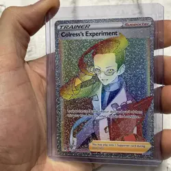 Pokemon Colress's Experiment 205/196 Lost Origin Rainbow Secret Rare Holo NM/MT - Image 2