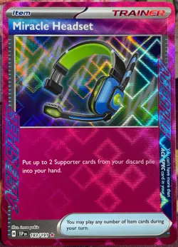 Miracle Headset ACE SPEC Rare - 183/191 - Surging Sparks Pokemon 2024 - Image 1