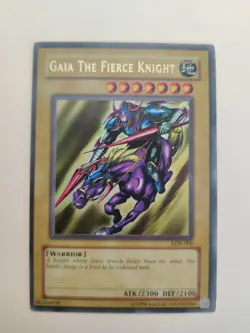 Yu-Gi-Oh! Gaia The Fierce Knight LOB-006 Ultra Rare LP/MP - Image 1