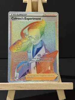 Colress's Experiment 205/196 Swsh11: Lost Origin Secret Rainbow Rare Holo Card - Image 1