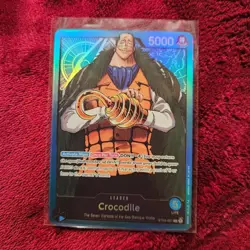 Errata-ONE PIECE CARD GAME HOLO CROCODILE ST03-001 L english MINT - Image 1