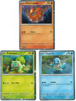 Pokemon SV 151 Poster Collection Promos - 3 Cosmo Holo Card Set - NM - Image 1