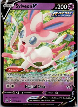Sylveon V Promo SWSH: Sword & Shield Promo Cards SWSH202 NM - Image 1