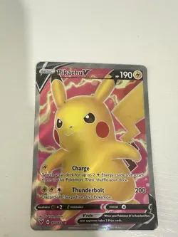 Pikachu V Full Art Ultra Rare Vivid Voltage Holo 170/185-Pokemon Card - Image 1