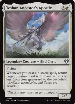 Teshar, Ancestor's Apostle U Commander Masters 65 NM MTG - Image 1