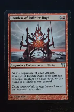 Magic The Gathering MTG HONDEN OF INFINITE RAGE Champions of Kamigawa LP Played - Image 1
