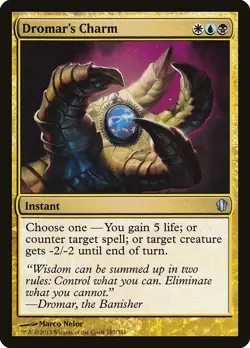 Dromar's Charm Commander 2013 NM White Blue Black Uncommon MAGIC CARD ABUGames - Image 1