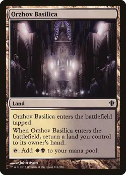 Orzhov Basilica Commander 2013 PLD Land Common MAGIC GATHERING CARD ABUGames - Image 1