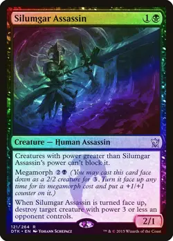 Silumgar Assassin FOIL Dragons of Tarkir NM Black Rare MAGIC MTG CARD ABUGames - Image 1