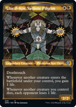Elas il-Kor, Sadistic Pilgrim (Textured Showcase 338) FOIL Dominaria United NM - Image 1