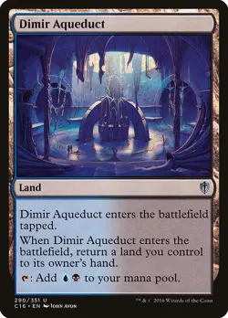Dimir Aqueduct Commander 2016 NM Land Uncommon MAGIC GATHERING CARD ABUGames - Image 1