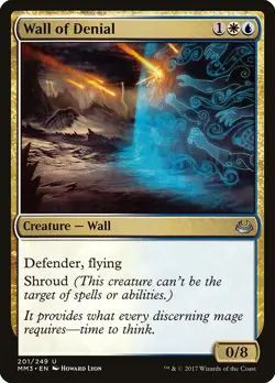 Wall of Denial Modern Masters 2017 NM White Blue Uncommon MAGIC CARD ABUGames - Image 1