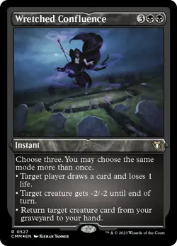 Wretched Confluence (ETCHED) FOIL Commander Masters NM Rare CARD ABUGames - Image 1