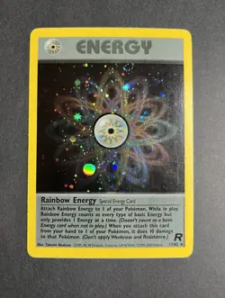 Pokemon TCG Rainbow Energy Team Rocket 17/82 Holo 2000 - Image 1