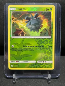 Pineco 15/214 Reverse Holo Pokemon 2018 Lost Thunder - LP - Image 1