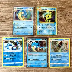 Gyarados Lot - 5 Cards - Holo & Modern + Vintage Japanese - Pokemon TCG - Image 1