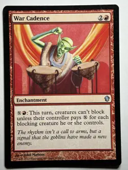 War Cadence Commander 2013 128 MP-LP MTG Card - Image 1