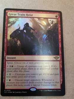 Great Train Heist - Foil -Outlaws of Thunder Junction - Mtg - Image 1