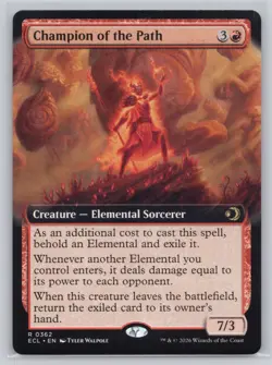 Champion of the Path (Extended Art) R Lorwyn Eclipsed 362 NM - Image 1