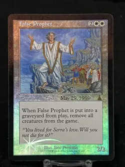 Magic the Gathering False Prophet Foil Urza’s Destiny Prerelease Promo ~LP~ - Image 1