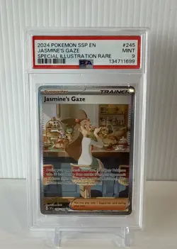 2024 Pokemon SSP EN JASMINE'S GAZE SPECIAL ILLUSTRATION RARE #245 PSA 9 MINT - Image 1