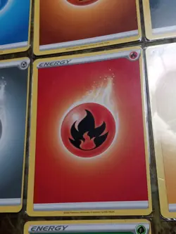 Pokemon TCG Sword & Shield Energy Miscut Error Lot Of 7 Alignment Dot - Image 4