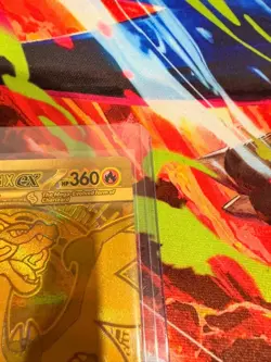 Gold Mega Charizard X EX 130/094 - Pokemon Phantasmal Flames NM - Image 2