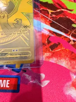 Gold Mega Charizard X EX 130/094 - Pokemon Phantasmal Flames NM - Image 3
