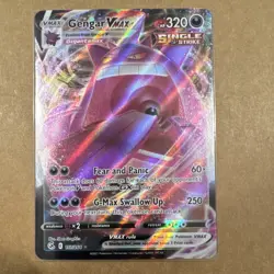 Pokemon Gengar VMAX 157/264 Swsh08: Fusion Strike Ultra Rare Full Art Holo 320HP - Image 1