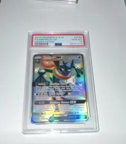 Pokemon Greninja GX SV56/SV94 Hidden Fates Shiny Holo Rare Full Art PSA 10 - Image 1