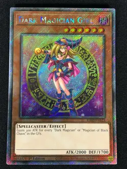 Yugioh Dark Magician Girl RA03-EN123 1st Platinum Secret (NM) - Image 1