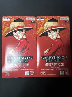 (x2) One Piece TCG Carrying On His Will OP-13 Sleeved Booster Pack - Image 1