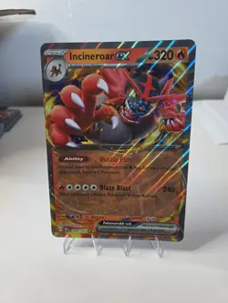Pokemon Incineroar EX 034/162 Oversize Jumbo Official Card Near Mint - Image 1