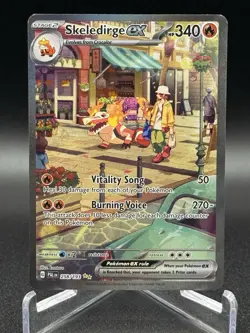 Pokemon Skeledirge EX TCG Special Illustration Rare Card Paldea Evolved 258/193 - Image 1