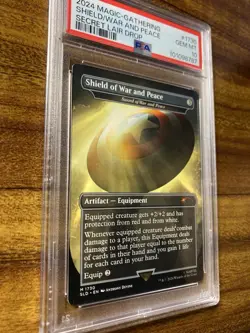 MTG✨SHIELD OF WAR AND PEACE✨SLD X MARVEL Captain America PSA 10 Mythic POP 6 ! - Image 3