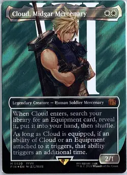 Cloud, Midgar Mercenary (Borderless) (Surge Foil) M FINAL FANTASY 520 NM - Image 1