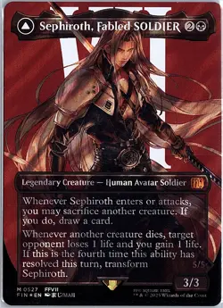 Sephiroth, Fabled SOLDIER (Borderless) (Surge Foil) M FINAL FANTASY 527 NM - Image 1