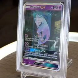 PSA 8 Mewtwo GX MEWTUBE 78/73 Shining Legends Secret Rare Full Art Pokemon Card - Image 4