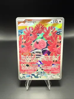 Pokemon Card TCG Flamigo 227/193 Holo Illustration Rare Paldea Evolved Art - Image 2