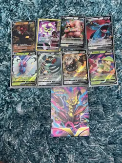 Pokemon Card 8 Ultrarares With Mini Binder - Image 1