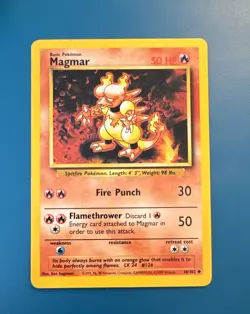 Magmar - Base Set (1999) - 36/102 - Uncommon - WOTC Pokemon Card - Image 1
