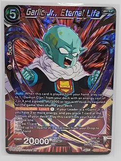 Dragon Ball Super Card Game Garlic Jr Eternal Life Foil Card BT21-024 SR - Image 1