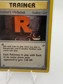 Pokemon Rocket's Hideout Trainer Card Neo Revelation 63/64 Uncommon English - Image 1